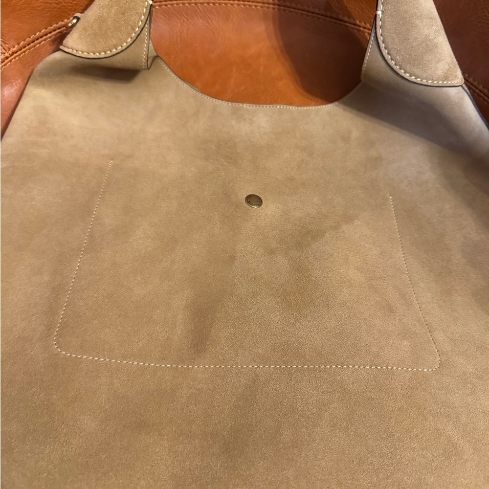 Coach Brooklyn 39 in suede sand and brass - Picture 5 of 12